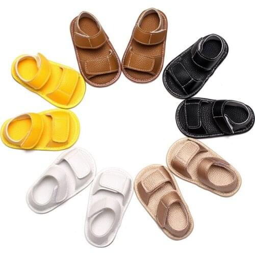 Baby Sandal Summer Toddler Sandals Summer Infant Boy Soft PU Leather Beach Sandals Kids Shoes