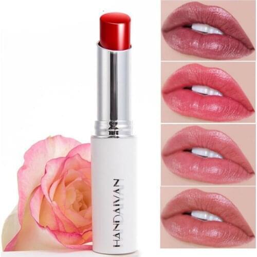 Chameleon Rose Moisture Lip Balm Lips Hyaluronic Acid Natural Lipbalm Temperature Change Color Nourish Makeup Lipstick TSLM2