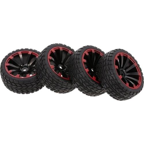 4Pcs Climbing Car Off-road Wheel Rim And Tires For 1/10 Monster Truck Racing RC Car Accessories Component