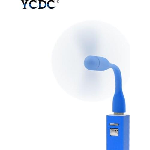 6 colors Creative Mini Portable Bendable Micro USB Fan 5v 1w Mobile Phone USB Gadget Fans Summer Gadget For Tablet Power Bank