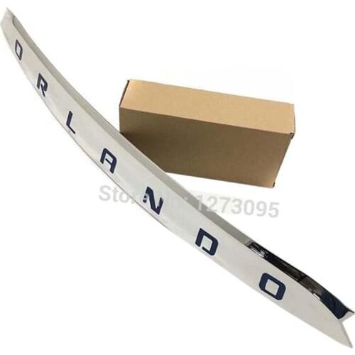 For Chevrolet Orlando II 2018 2019 Stainless Rear Window Molding Trim Strip Tail Door Trunk Lid Cover Protectors Car Accessories