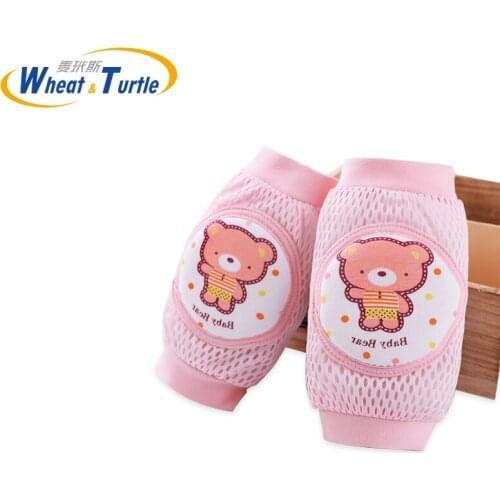 Cartoon Baby Knee Pads Anti Slip Mesh Cushion Crawling Protector Cotton Kids Kneecaps Children For Grils Boys Leg Warmers