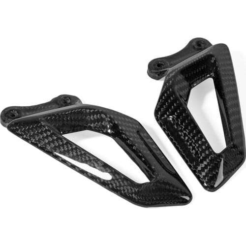 New Motorcycle parts 100% Carbon Fiber Heel Guard Fairing Foot Peg Plates For BMW S1000RR S1000 RR 2020