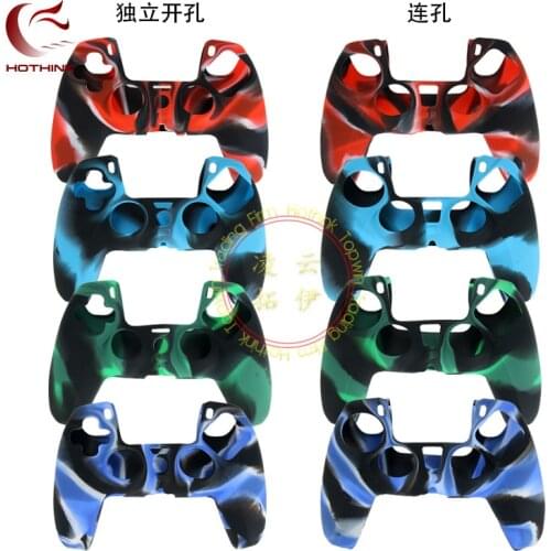 Camouflage Handle Sleeve Silicone Case Dustproof Skin Protective Cover Anti-Slip for Sony Play Station 5 Controller PS5 Gamepad