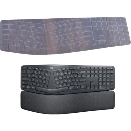 Silicone Dustproof mechanical Wireless keyboard Cover Protector skin For Logitech Ergo K860 Wireless Ergonomic Keyboard