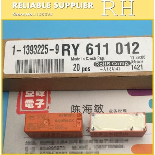 10PCS/lot Power relay RY611012 12VDC 8A 5PIN A set of conversions