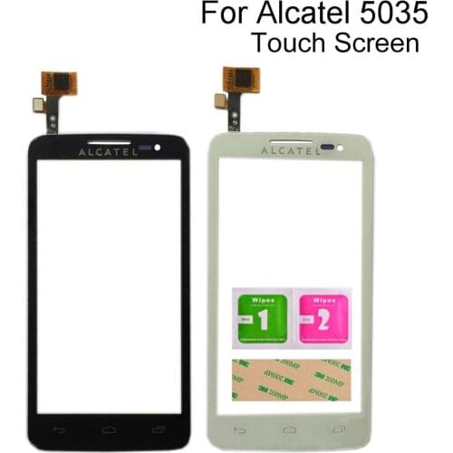 4.5" Touch Screen For Alcatel One Touch X'Pop 5035 OT-5035 OT5035 Touch Screen Digitizer Front Glass Lens Sensor Panel Tools