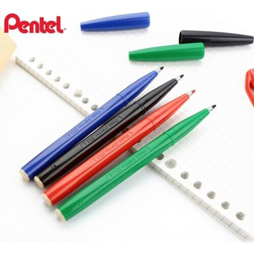 4pcs/lot Japan Pentel S520 Marker Pen Sketch Hook Line Pen CD Disc Pen Signature Hand-painted Writing Supplies 2.0mm