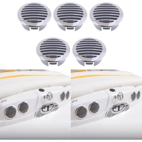 5 Pack 3 Inch Rong Louvered Vents RV Boat Marine Hull Air Vent Grill Cover 81932SS-HP - 316 Stainless Steel