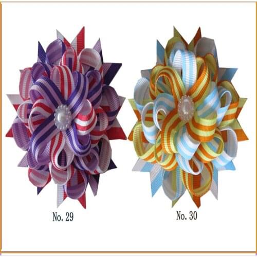 50 BLESSING Good Girl Boutique Modern Style New Birds Nest Hair Bow Clip