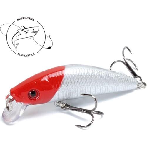 6#High Carbon Steel Hooks High Quality Plastic Fishing Bait 8.2G/7CM Artificial Minnow Wobbler Fishing Lure Hard Lure