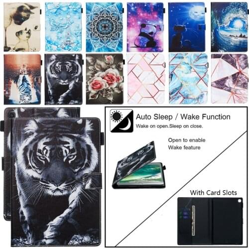 Tablet Case For Samsung Galaxy Tab A6 A 8.0 10.1 2019 T515 Cover Funda Flip Stand Shell For Tab A7 10.4 SM-T505 S5E S6 Lite 10.5