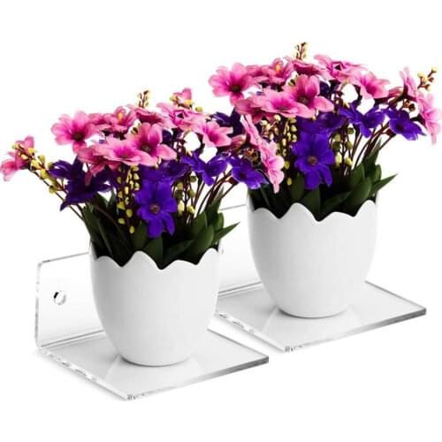 Storage Holder Clear Acrylic Book Photo Display Rack Holder Wall Mount Shelf Bathroom Organizer Accessories