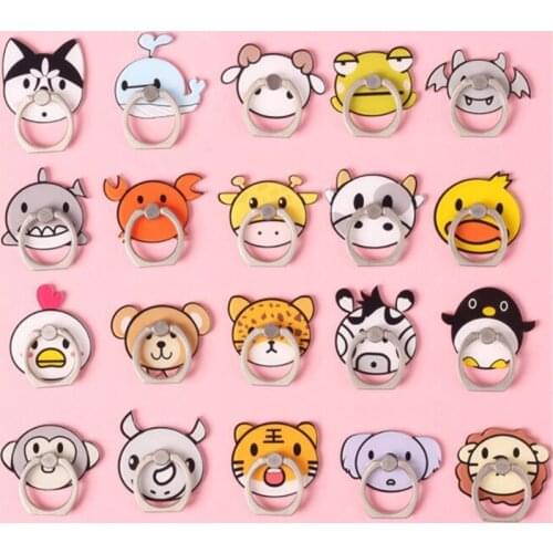Mobile Phone Stand Holder Finger Ring Smartphone Animal Dog Monkey Whale Holder Shark Lion Stand For All Phone