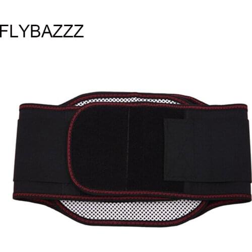 FLYBAZZZ High Quality Adjustable Self- heating Magnetic Therapy Physiotherapy Back Waist Support Belt Lumbar Brace Massage Band
