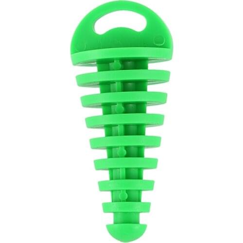 Muffler Pipe Exhaust Silencer Wash Plug for Motorcycle Dirt Bike ATV Quad 2 4 Stroke, Green