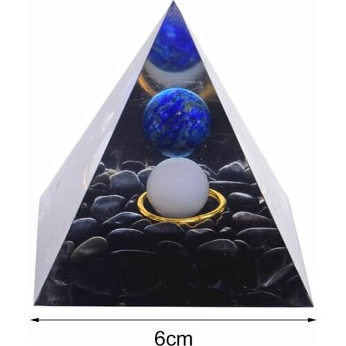 Crystal Pyramid Reiki for Natural Gemstone Stone Shelf Decor Ornaments