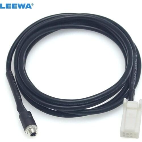 FEELDO 1PC Car Audio 3.5mm Female To AUX-IN Wire Cable Adapter for Suzuki SX4 Grand Vitara Swift Jimny Extension Plug Wiring