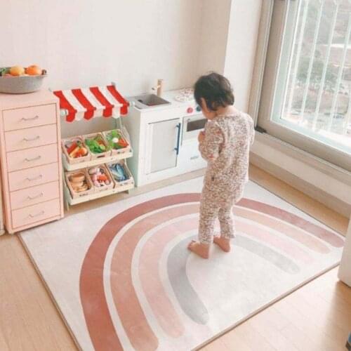 Ins New Rainbow Floor Mat Childrens Crawling Pad Baby Play Mat Game Blanket Childrens Room Decor Photography Props