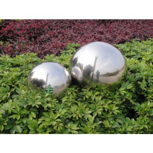 Good quality 304 Stainless Steel Hollow Gazing Globe Round Ball thick Floating Landscape mirror Ball Decoration
