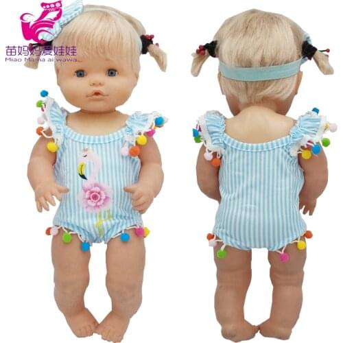 Nenuco Swimsuit Ropa Y Su Hermanita 16inch Baby Doll Swim Clothes Baby Girls Toys Summer Wear