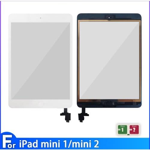 For ipad mini 1 & 2 touch screen For iPad mini1 mini2 A1432 A1454 A1455 A1489 flat touch screen with buttons