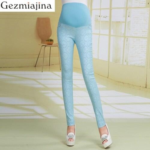 Maternity Clothes Pregnant Womens Trousers Spring Autumn Fashion New Slim Pants Pencil Pants Solid Color high waist