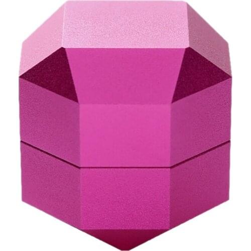 Top!-Billiard Chalk Holder Snooker American Leather Octagonal Billiard Chocolate Box Portable Billiard for Billiard