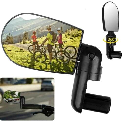 Bike Rear Mirrors 360 Degree Rotation Bicycle Rearview Mirrors Suitable For Mountain Road Bike MTB Handlebar