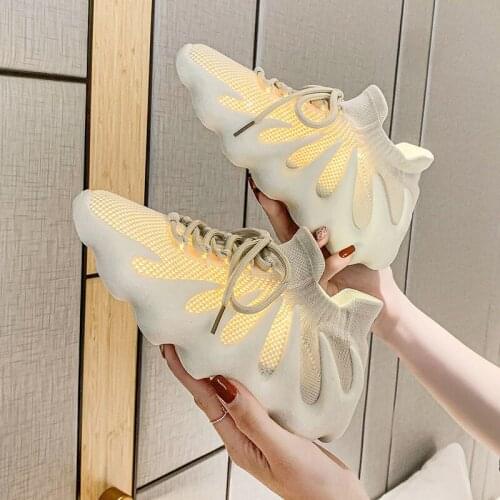 Volcanic Bottom Coconut Shoes Womens 2021 Summer New Breathable Comfort Trend Flat Knitted Shoe Uppers Casual Sneakers