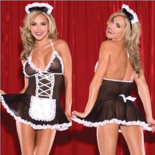 Womens Pin-Up Maid Costume Plus Size Halloween Costume Nurse Uniform Costumes