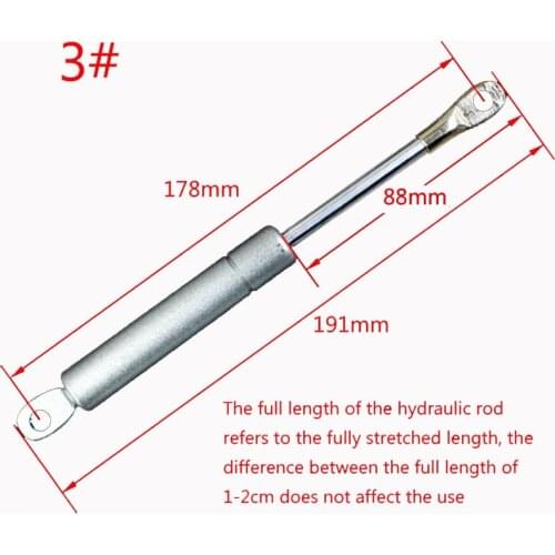 1pc Full length 191mm range hood door hydraulic rod support rod telescopic pull rod stretch rod buffer pneumatic rod