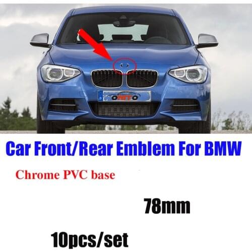 10pcs 78mm Blue White Car Auto Badge Emblem Badge Hood Front Rear Trunk Logo 7.8cm for Bmw E38 E65 E66 E31 E53 Logo