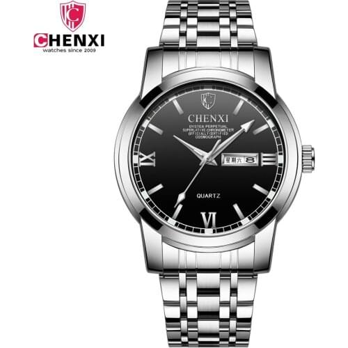CHENXI Men Hot Fashion Casual Quartz Watch Men Top Brand Luxury Wristwatch Male Clock Date display Wristwatch relogio masculino