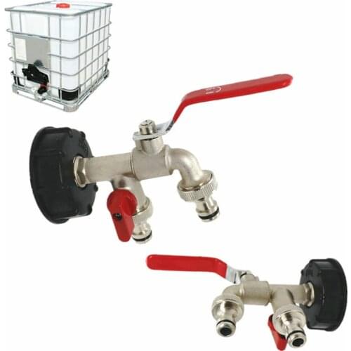 Eco-friendly IBC S60X6 Faucet Water Brass Tank Outlet Adapter Connector Container Fitting Durable Easy Installation High Quality