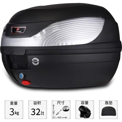 Electric Car Trunk 125 Motorcycle Trunk Universal Tool Box Storage Box Detachable Large