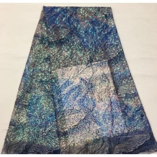 French Sequin Lace Fabric 2021 High Quality Lace Latest African Lace Fabric Embroidery Mesh Tulle Lace Fabric XX38791
