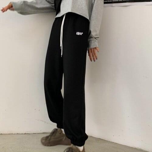 Harajuku Joggers Wide Leg Sweatpants Women Trousers Plus Size High Waist Pants Streetwear Korean Casual Pants