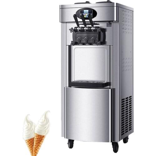 Commercial Soft Ice Cream Machine With Fresh Keeping Function Vertical Ice Cream Maker Vending Machine