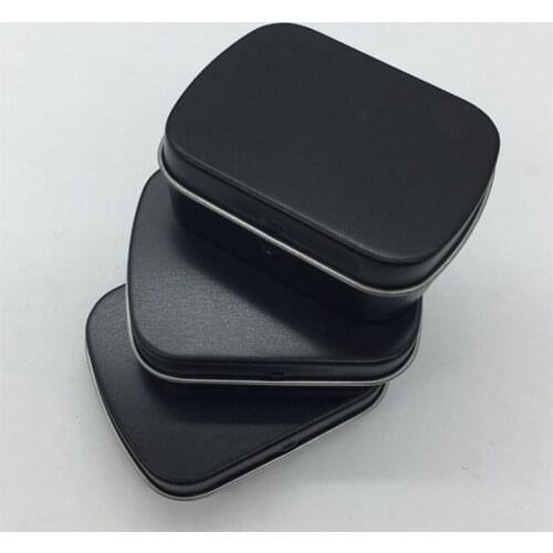 Storage Box Small Jewelry Candy Coin Key Organizer Tin Flip Black Gifts Sealed lin5123