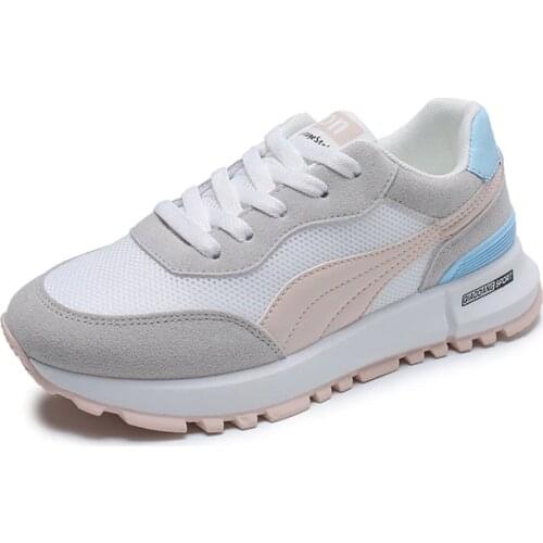 Women Casual Shoes 2021 Ladies Vulcanized Fashion Sports Sneakers Running Tennis Basket White Flats Female Footwear Platform