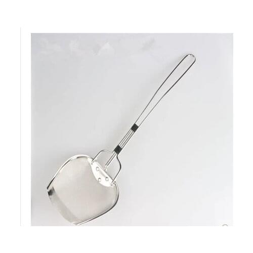 Stainless steel spoon fried oil strainer scoop colander oil filter screen shovel
