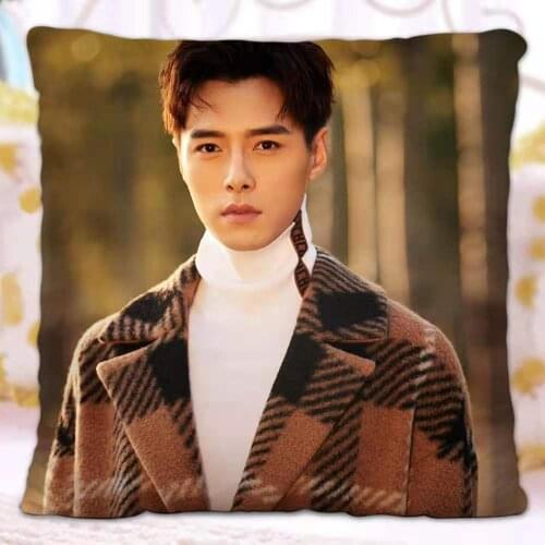 The Moon Shines on My Heart Li Qian Fang Yilun Pillowcase Star Photo Poster Cushion Cover Souvenir Throw Pillow Cover Home Decor