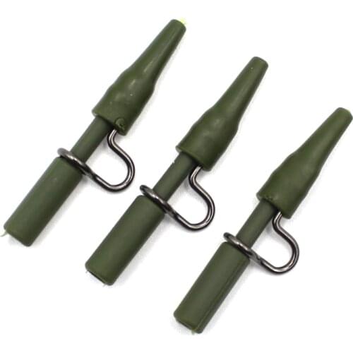 20PCS Heavy Duty Safety Lead Clips with Tail Sleeves Quick Change Safety Lead Clips Kit Carp Fishing Accessories Terminal Tackle