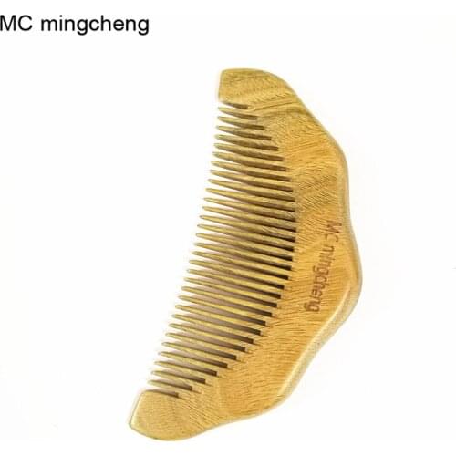 MC Brand 2017 New Small Comb Healthy Natural Wooden Comb High Quality Green Sandalwood Professional Hair Cutting Combs Hair Comb
