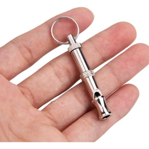 Adjustable Supersonic UltraSonic Obedience Sound Whistles for Dogs Training Keychain Whistle Pet Supplies