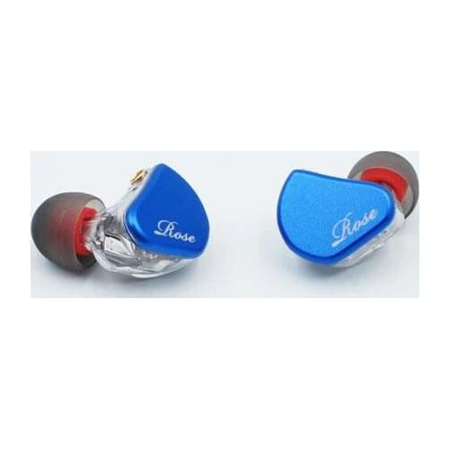 Rose QT-9 MK2 1 Tungsten Alloy Diaphragm Dynamic + 4 Balanced Armature Hybrid Driver MMCX HiFi In-Ear Earphones