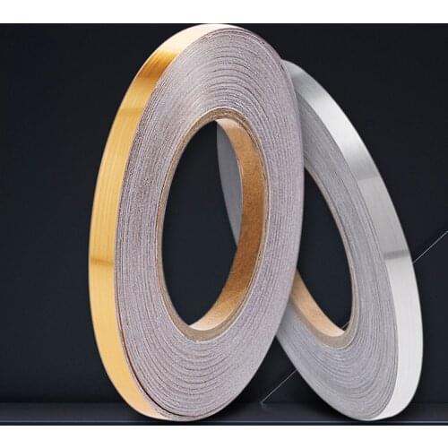 50x0.05m Waterproof Gold Silver DIY Copper Foil Strip Home Decor Gap Sealing Foil Tape Wall Sticker Floor Seam Sticker
