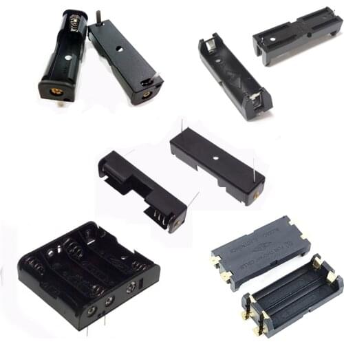 1Pcs SMD/PIN 1x 2x 4x AA Battery Holder Storage Box Case 1 2 4 Slot Connecting Solder AA Battery Container Power Case PCB DIY