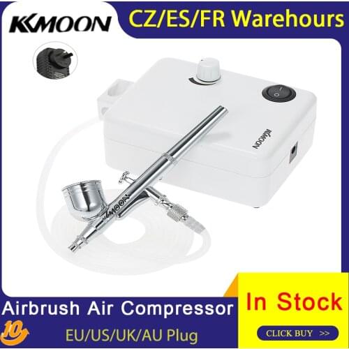 Airbrush Mini Air Compressor Set Gravity Feed Air Brush Kit for Art Painting Tattoo Manicure Craft Cake Spray Model Air Brush